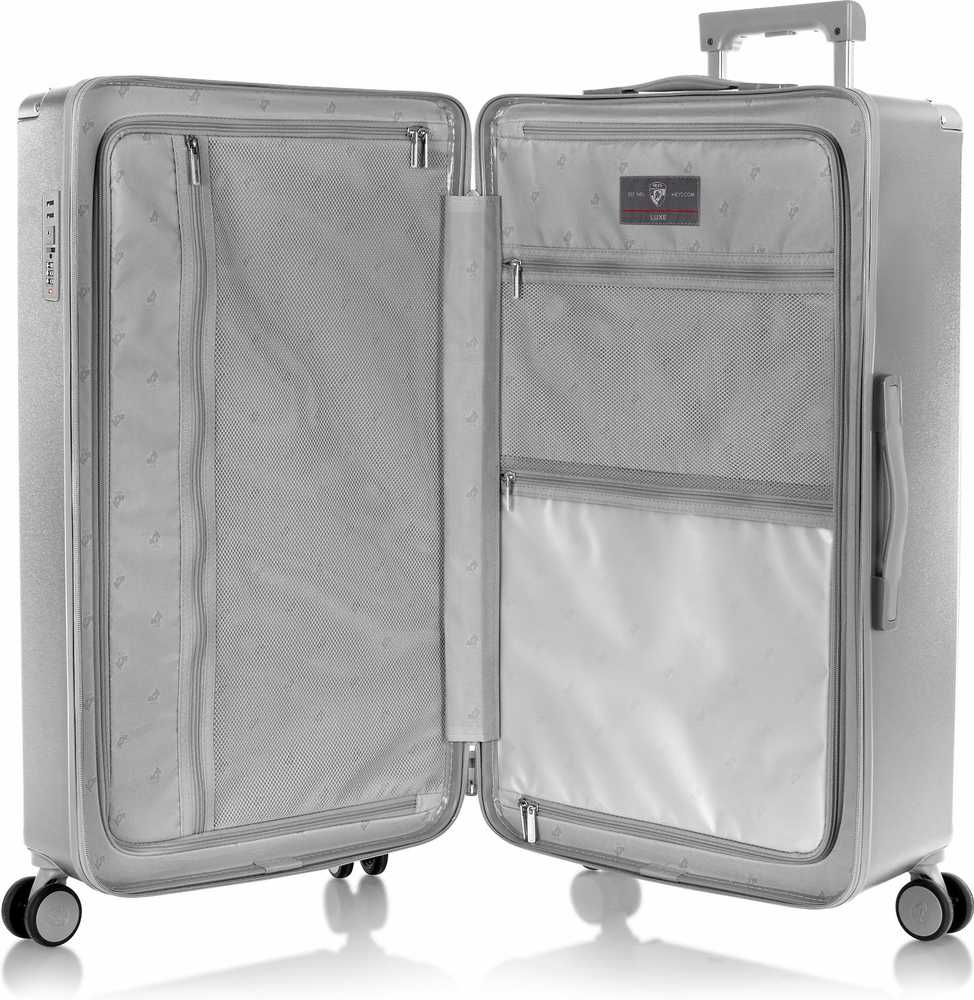 Kelioninis Heys Luxe Trunk 76 cm -matkalaukku, hopea
