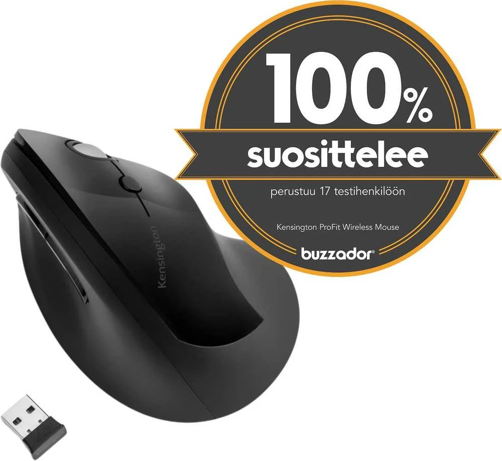 Leitz KENSINGTON K75501EU Kensington Pro Fit Ergo Vertical Belaidė pelė Juodas