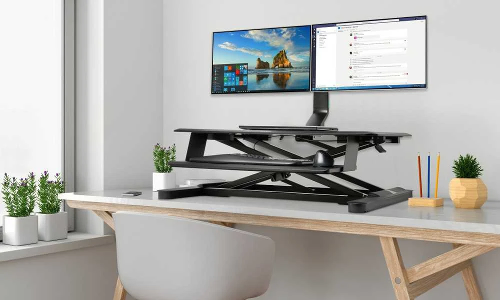 Laikiklis Leitz KENSINGTON space-saving dual monitorius arm
