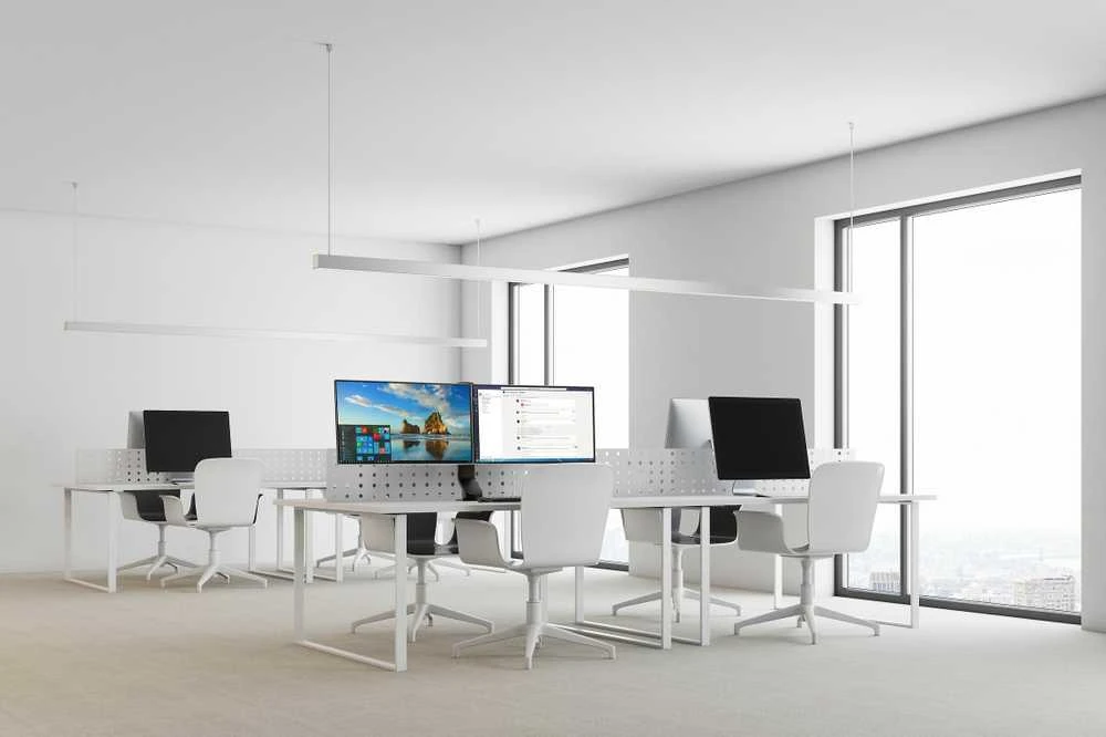 Laikiklis Leitz KENSINGTON space-saving dual monitorius arm