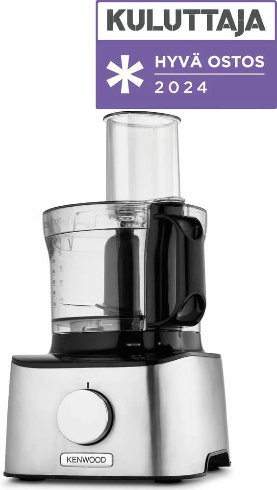 Virtuvinis kombainas KENWOOD Multipro Compact FDM301SS, 800W, 2 greičiai + impulsas, Nerūdijantis plienas peilių geležtės, Inox spalva