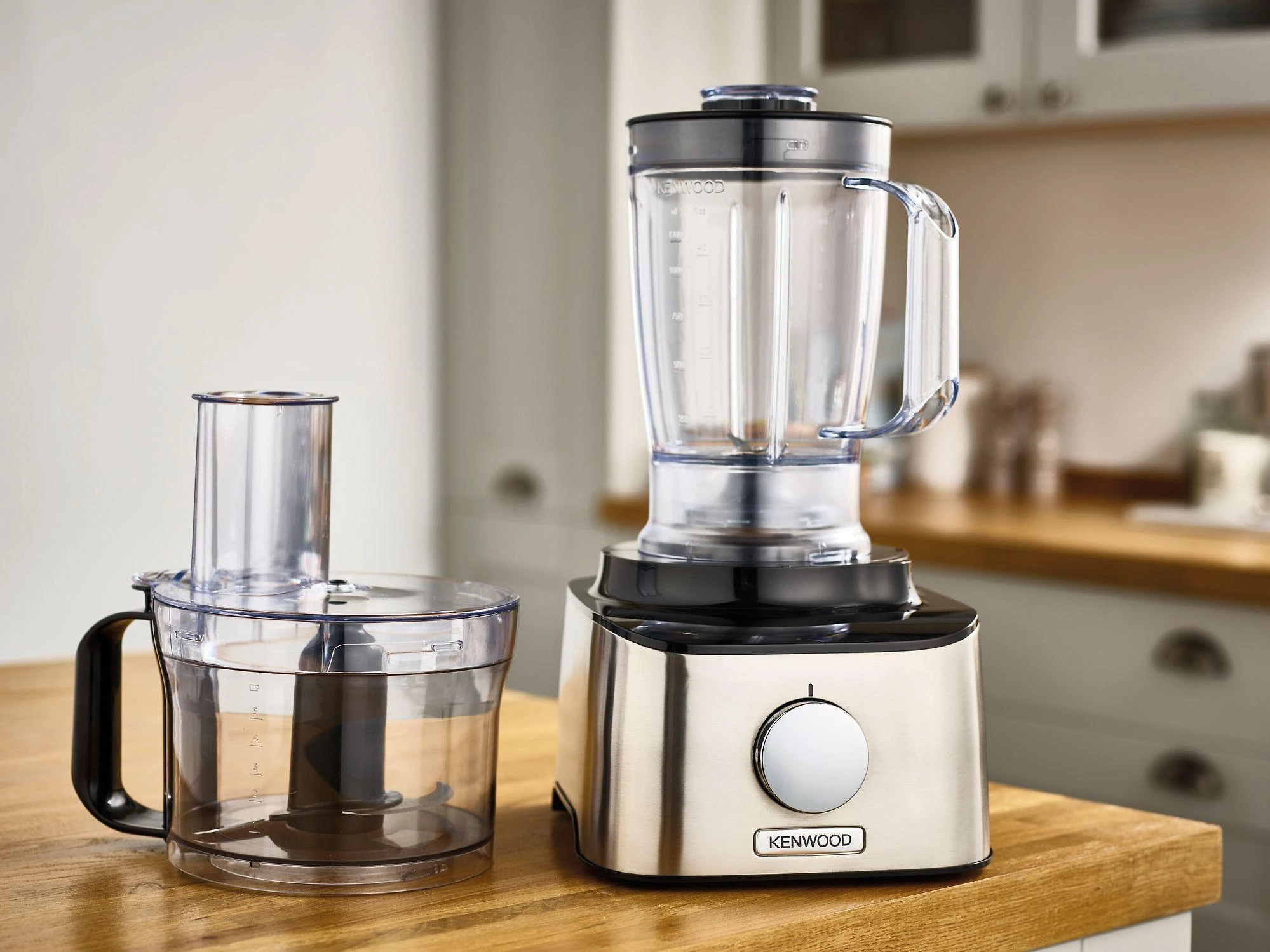 Virtuvinis kombainas KENWOOD Multipro Compact FDM301SS, 800W, 2 greičiai + impulsas, Nerūdijantis plienas peilių geležtės, Inox spalva