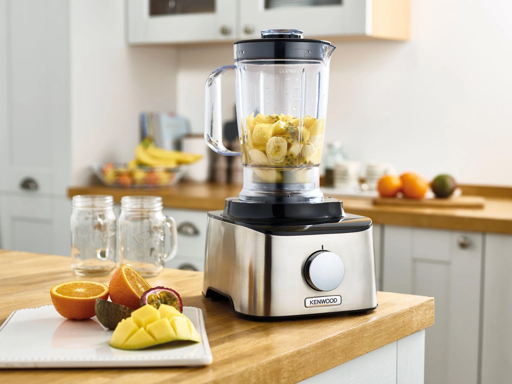 Virtuvinis kombainas KENWOOD Multipro Compact FDM301SS, 800W, 2 greičiai + impulsas, Nerūdijantis plienas peilių geležtės, Inox spalva