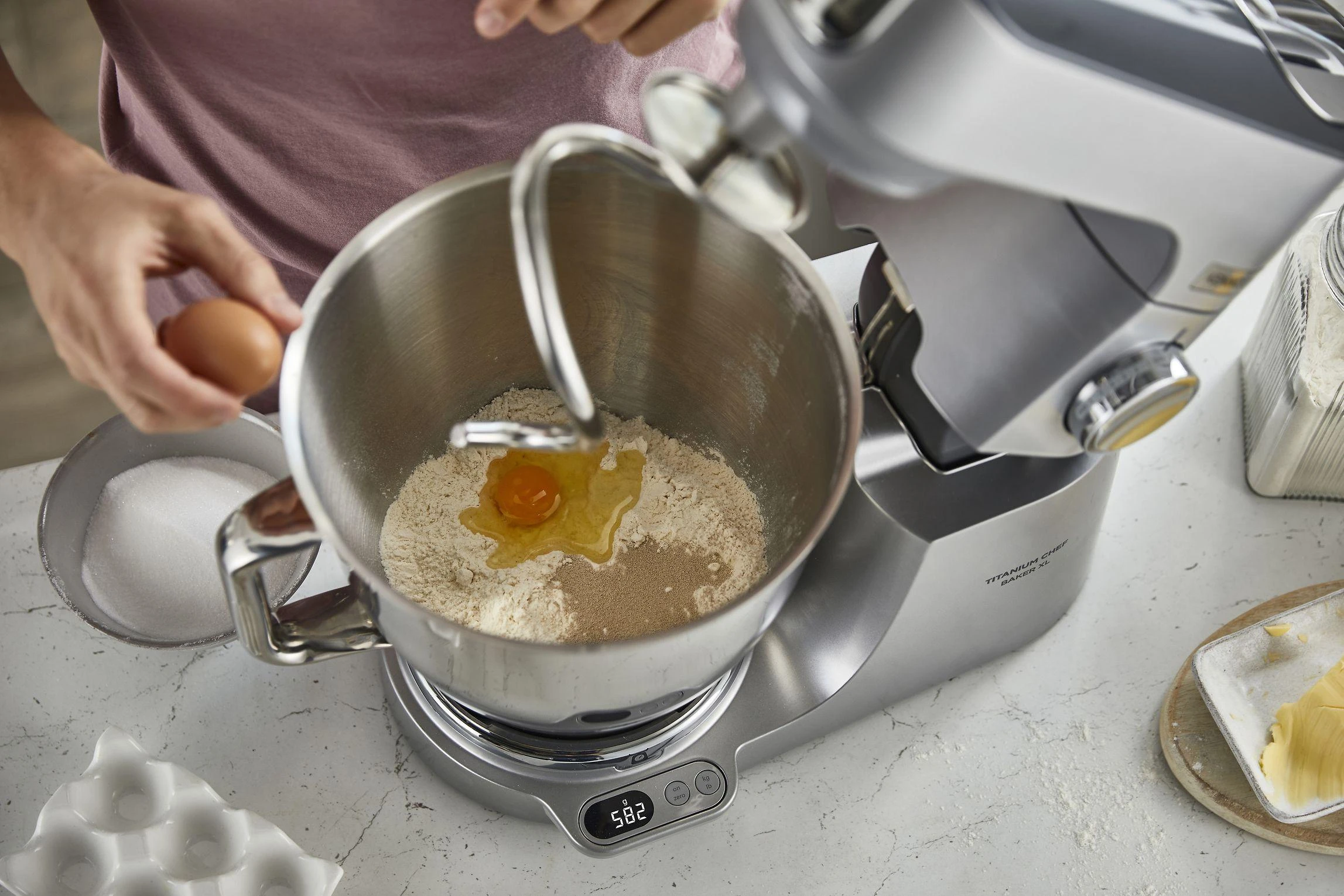 Virtuvinis kombainas Kenwood KVL85.704SI Titanium Chef Baker XL