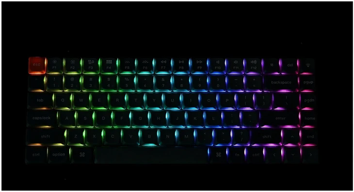 Keychron K3 Max Wireless (K3M-H3) - US išdėstymas - Hot-Swappable Low Profile Gateron Brown - Juodas (Juoda) Mechaninė Belaidė Žaidimų Klaviatūra