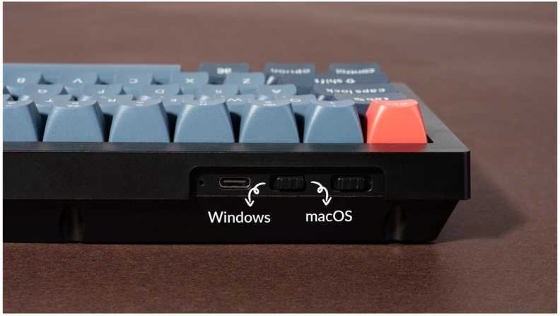 Klaviatūra Keychron V2 MAX 65% rankenėlės belaidis trijų režimų QMK/VIA Gateron Jupiter rudas jungiklis anglies juodumo