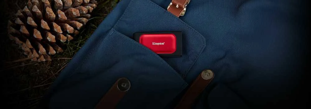 Išorinis kietasis diskas Kingston SXS1000R, 2 TB, USB 3.2 Gen 2, raudonas