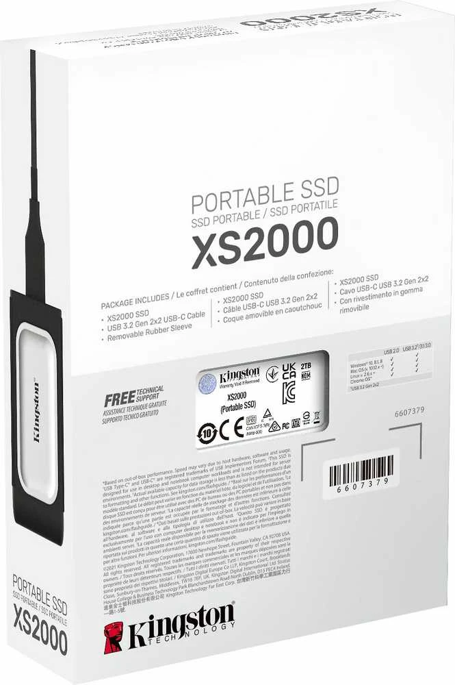 Kietasis diskas KINGSTON XS2000 PORTABLE SSD 2TB USB3.2