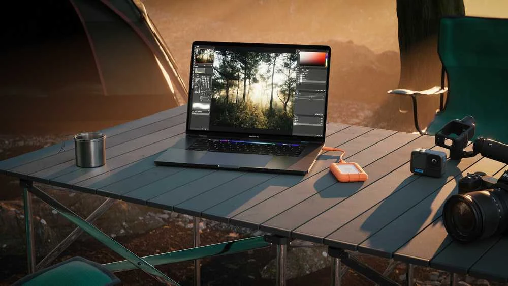 Išorinis kietasis diskas SSD LACIE 2TB USB-C Rašymo greitis 2000 MBytes/sec Skaitymo greitis 2000 MBytes/sec STMF2000400