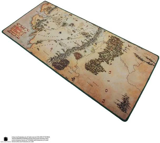 Distrineo Sas Distrineo The Lord of the Rings - Pelės kilimėlis - Middle-earth Map | 80 x 35 x 0.3 cm