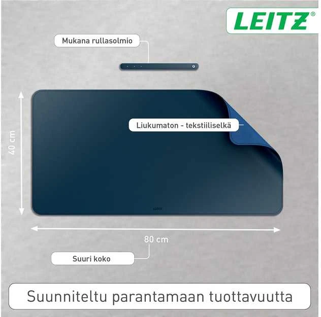 Kilimėlis Leitz Leitz 53820068 Skriveunderlag Mørkegrå (B x H) 800 mm x 400 mm