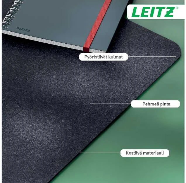 Kilimėlis Veltinio bloknotas Leitz, 70x36 cm, tamsiai pilkas