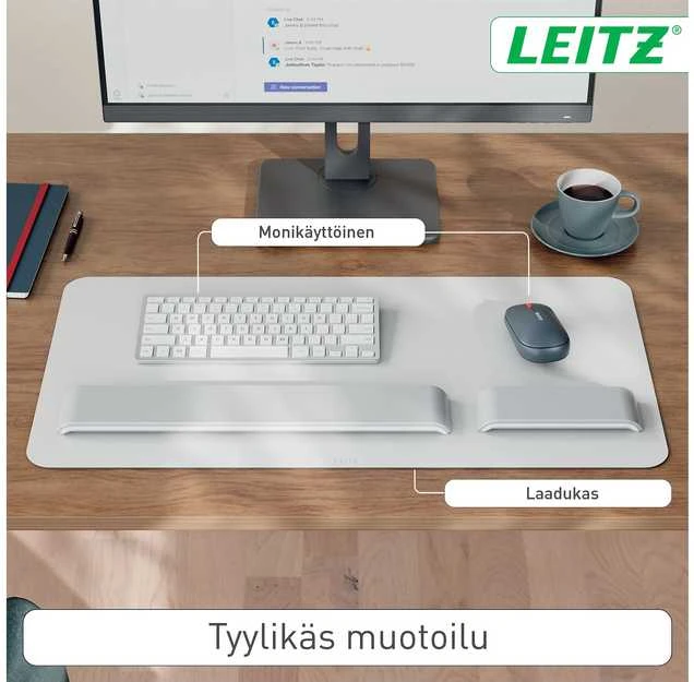 Kilimėlis Leitz Skórzana 36x70 cm Jasnoszary (53850085)