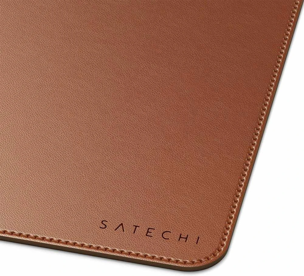 SATECHI Vegan-Leather Premium stalo kilimėlis (rudas)