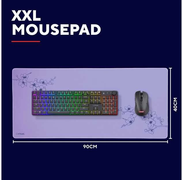 Trust GXT 759 XXL žaidimų pelės kilimėlis | Blossum