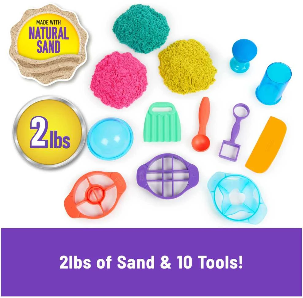 Spin Master Kinetic Sand Kinetinis smėlis – tobulas smėliavimo rinkinys (6067345)