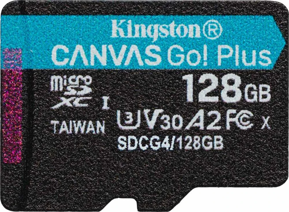 Atminties kortelė KINGSTON Canvas Go! Plus 128 GB Micro SDXC, su adapteriu