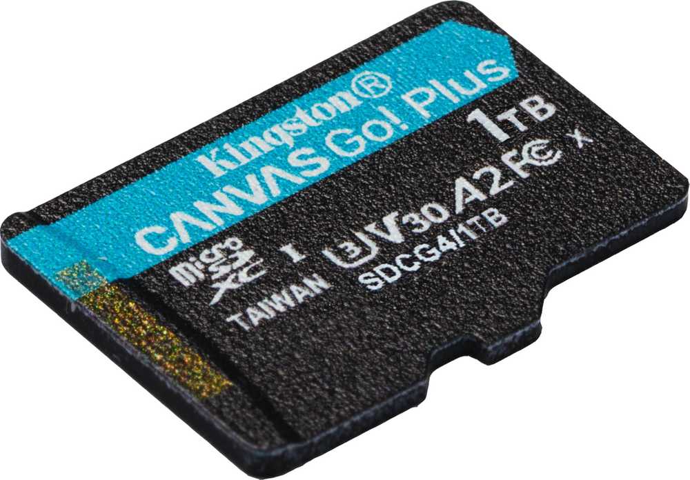 „Kingston Technology 1TB Micro SDXC Canvas Go Plus Gen4 200R A2 U3“ atminties kortelė be ADP