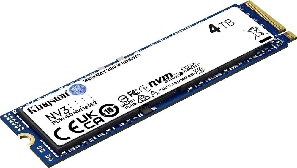 Kingston SSD 4TB NV3 M.2 2280 PCIe 4.0 NVMe SSD