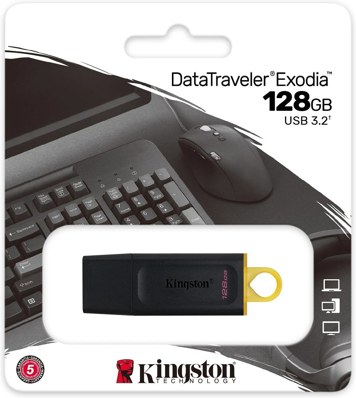 USB laikmena Kingston 128GB USB 3.2 Gen1 DataTraveler Exodia