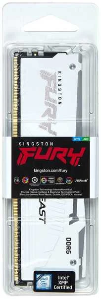 RAM Kingston KF560C30BWEA-16 16GB 6000MT/s DDR5 CL30 DIMM FURY Beast Baltas RGB EXPO | Kingstonas