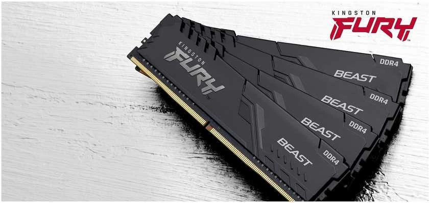 RAM Kingstonas | Fury Beast | 16 GB | DDR4 | 3200 MHz | PC/serveris | Registracijos Nr. | ECC Nr