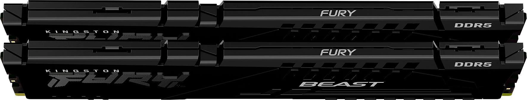 Vidinė atmintis (RAM)  Kingston FURY Beast DDR5 16GB (2x8GB) 5200MT/s DDR5 CL40 DIMM Desktop Gaming Memory Kit with 2 - KF552C40BBK2-16