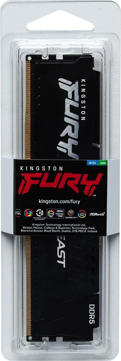 RAM Kingstonas | Fury Beast | 16 GB | DDR5 | 5600 MHz | PC/serveris | Registracijos Nr. | ECC Nr