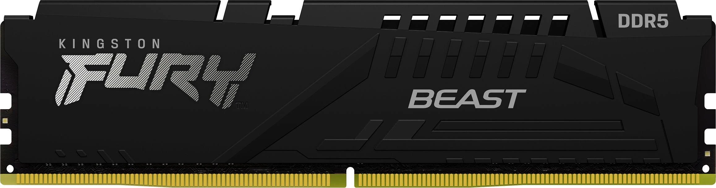 RAM KINGSTON 16GB 6000MT/s DDR5 CL36 DIMM rinkinys iš 2 FURY Beast Juodas EXPO