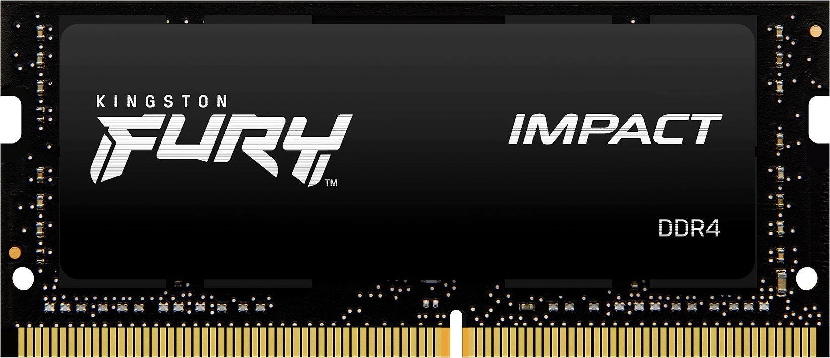 Nešiojamo kompiuterio atmintis HyperX Kingstonas | Fury Impact | 16 GB | DDR4 | 3200 MHz | Užrašų knygelė | Registracijos Nr. | ECC Nr