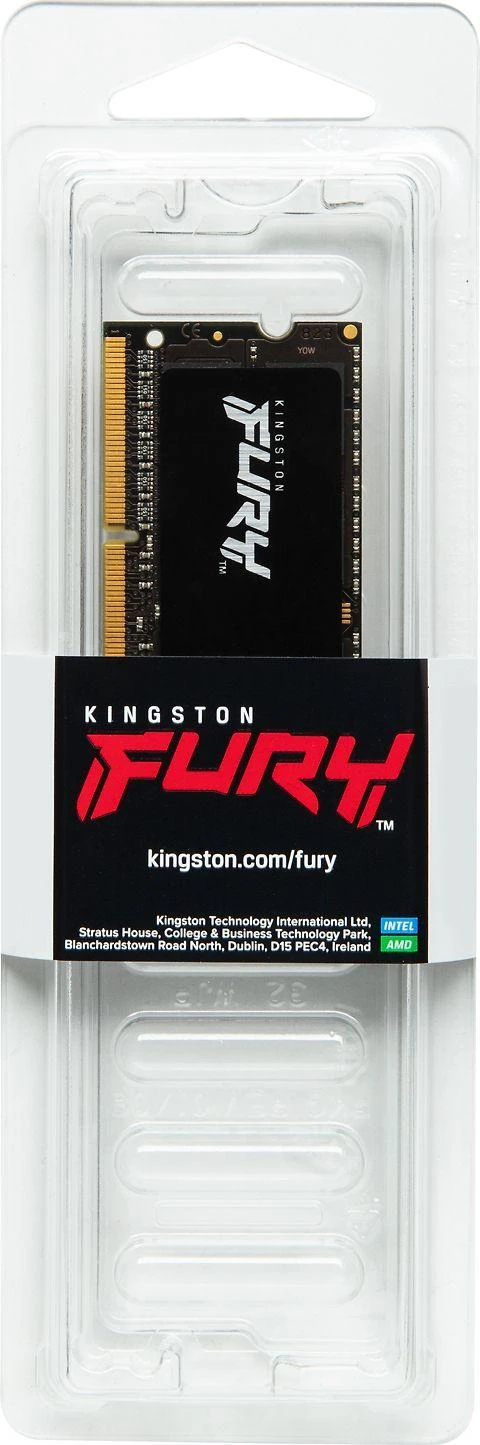 Nešiojamo kompiuterio atmintis HyperX Kingstonas | Fury Impact | 16 GB | DDR4 | 3200 MHz | Užrašų knygelė | Registracijos Nr. | ECC Nr