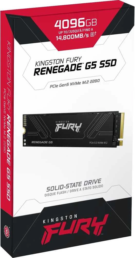 „Kingston Technology Fury Renegade G5“ 4 TB M.2 2280 NVMe SSD diskai