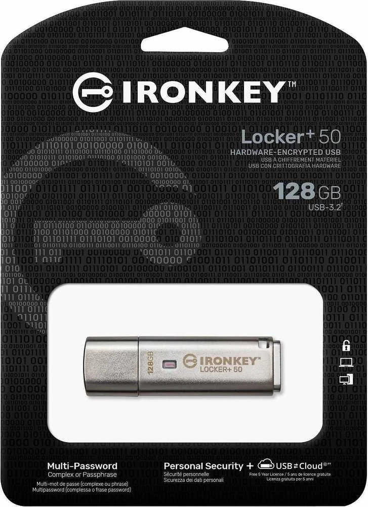 Kingston IronKey Locker+ 50 128GB USB 3.0