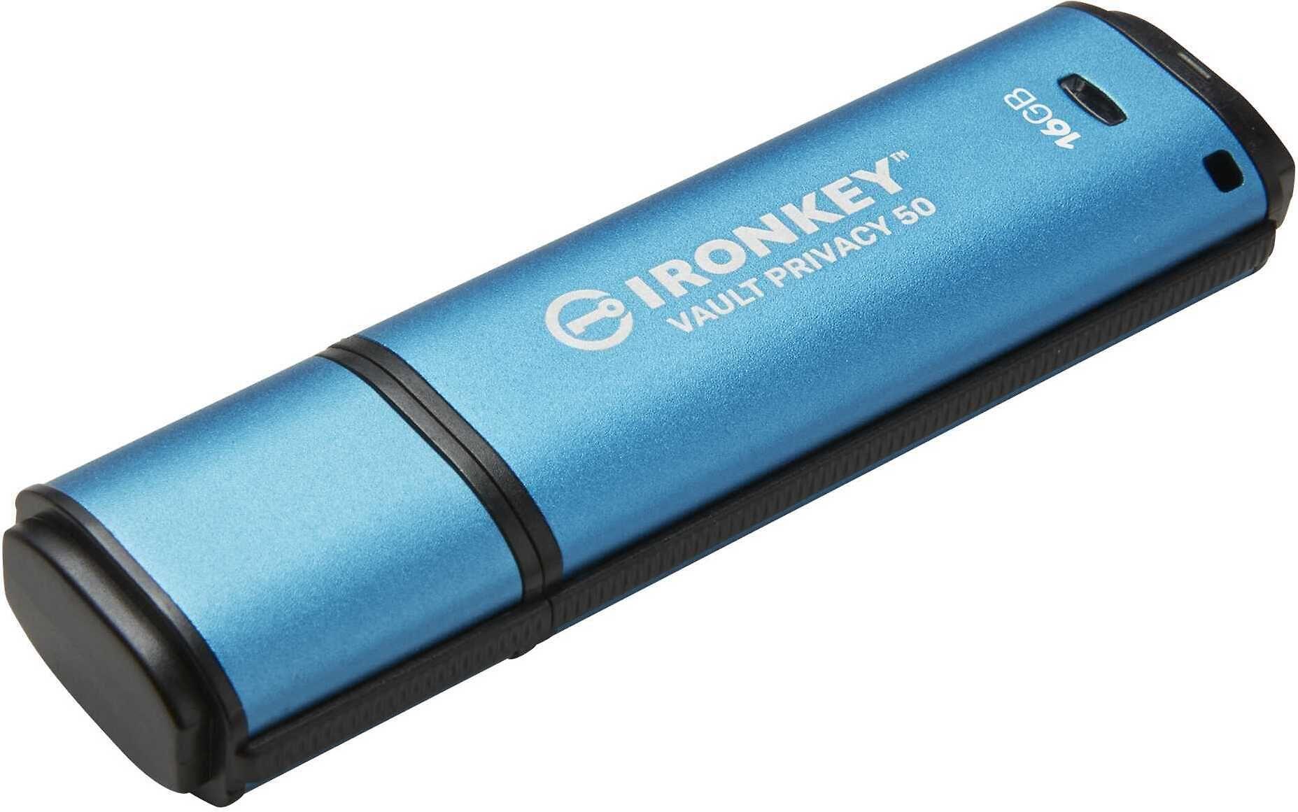 KINGSTON 16GB IRONKEY VAULT PRIVACY 50 AES-256 ENCRYPTED, FIPS 197
