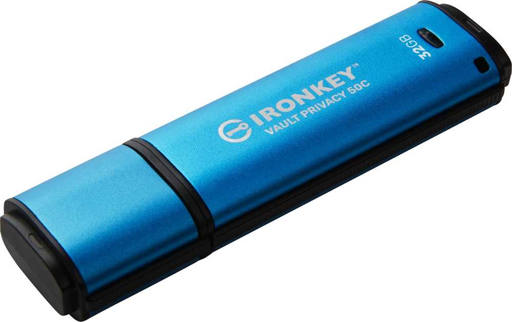 „Kingston IronKey Vault Privacy 50C“ 32 GB USB-C, 256 bitų, AES šifruotas