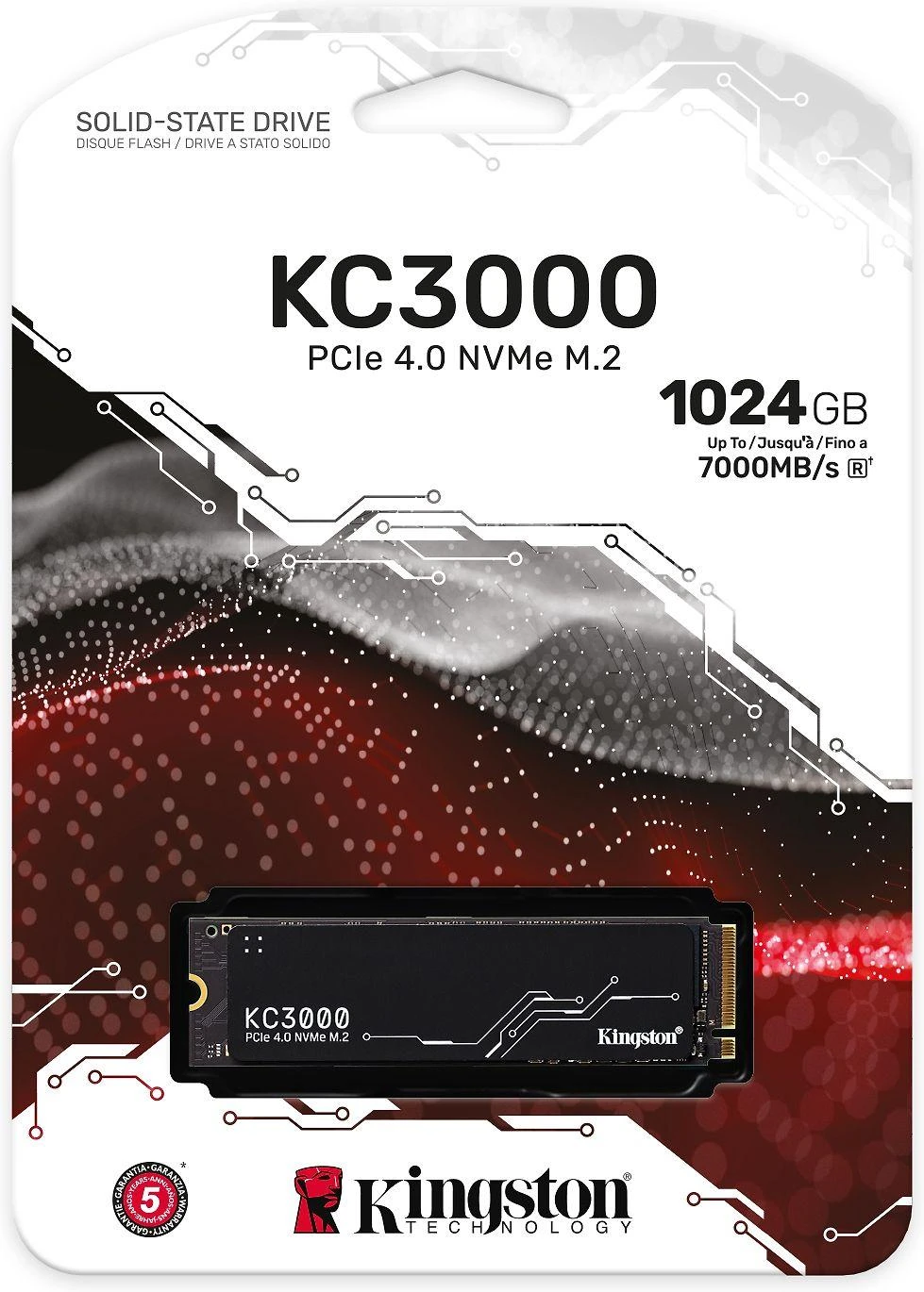 Kietasis diskas Kingston KC3000 M.2 Pcie 4.0 NVMe 1TB