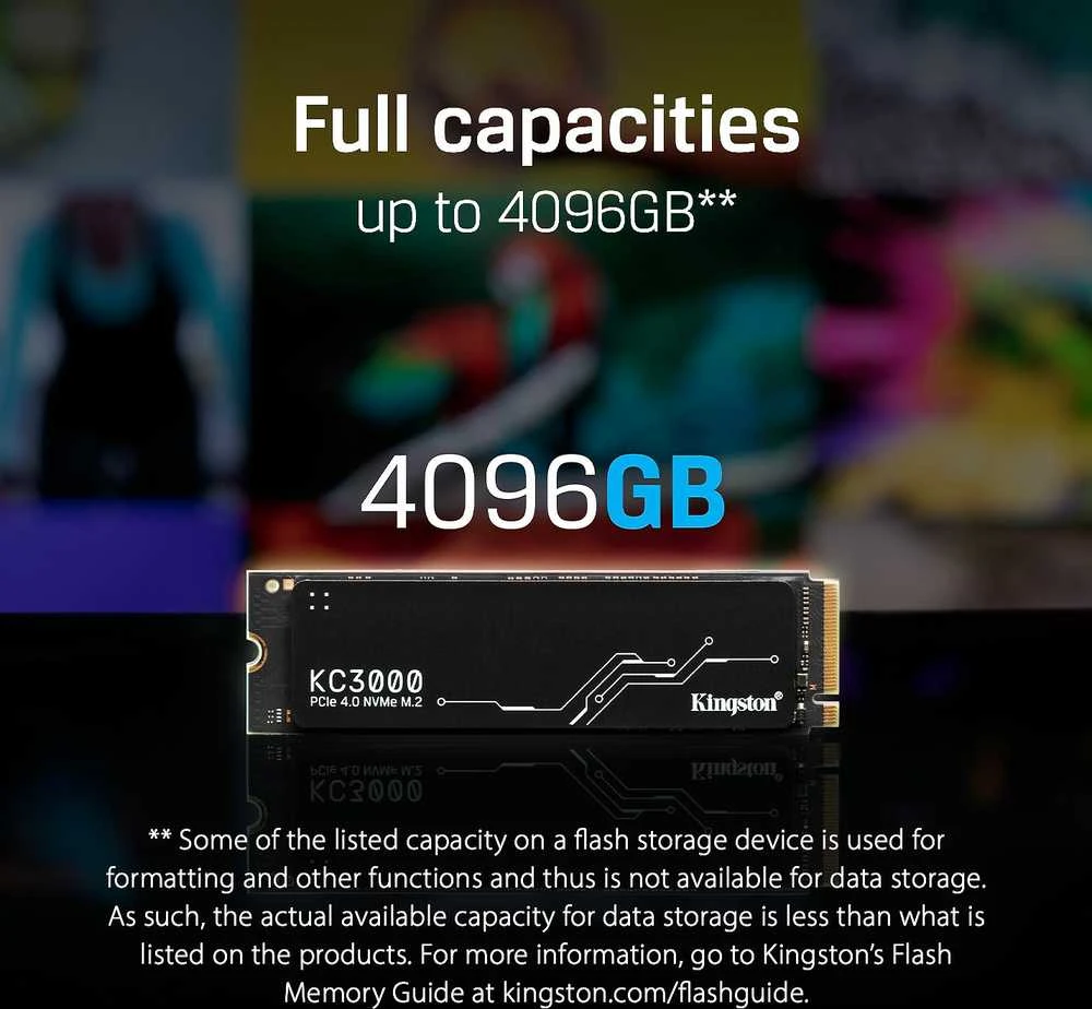 Kietasis diskas SSD Kingston KC3000 M.2 PCIe 4.0 NVMe 2TB