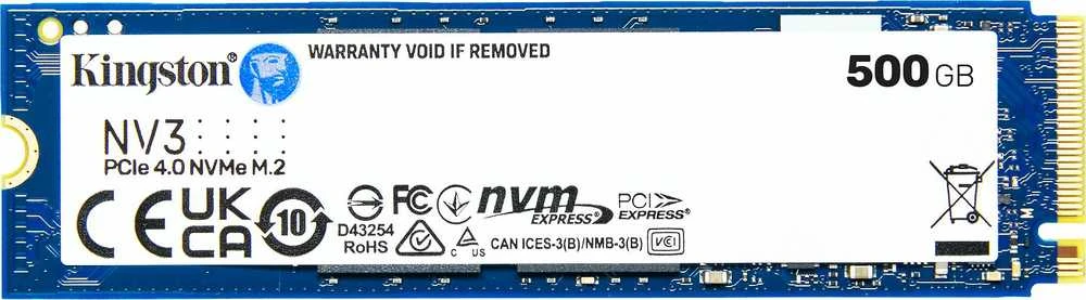 KINGSTON 500GB NV3 M.2 2280 PCIe 4.0 NVMe SSD