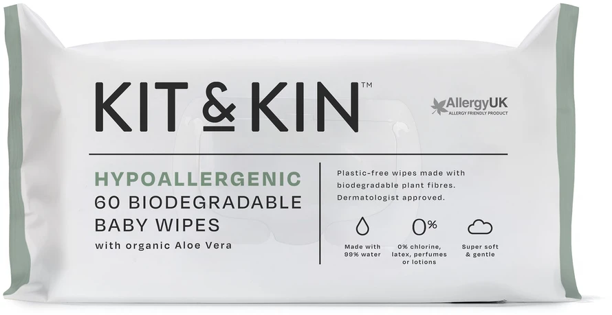 Kit & Kin Baby Wipes puhdistuspyyhesetti, 10 x 60 kpl