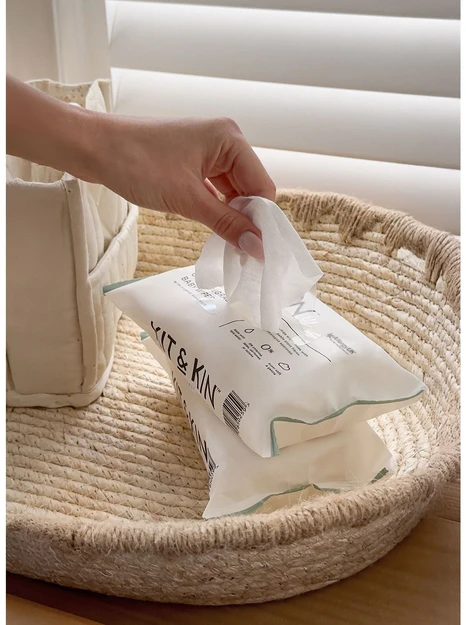 Kit & Kin Baby Wipes puhdistuspyyhesetti, 10 x 60 kpl