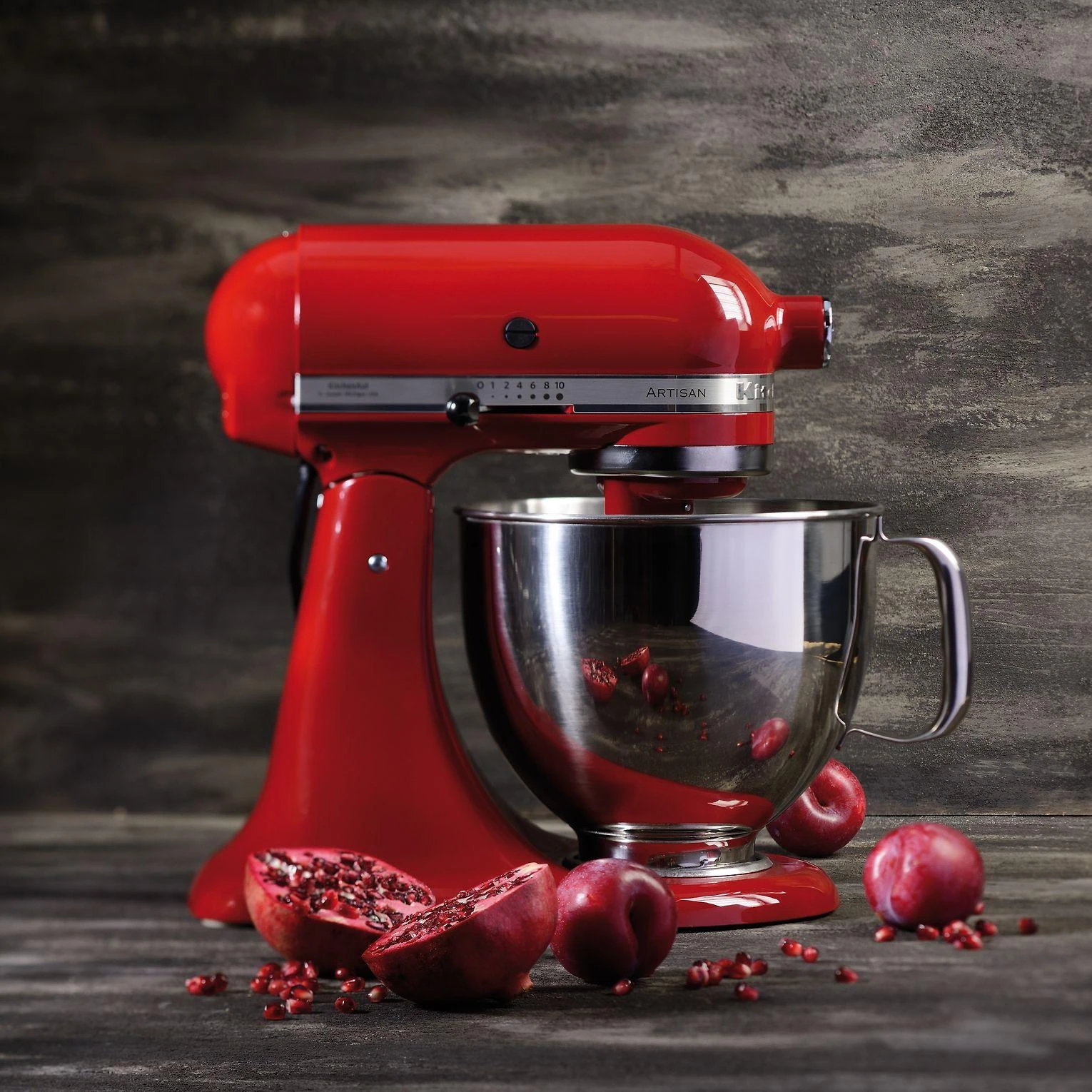 Virtuvinis kombainas KitchenAid Artisan 5KSM125, 4,8 l, Raudonos spalvos