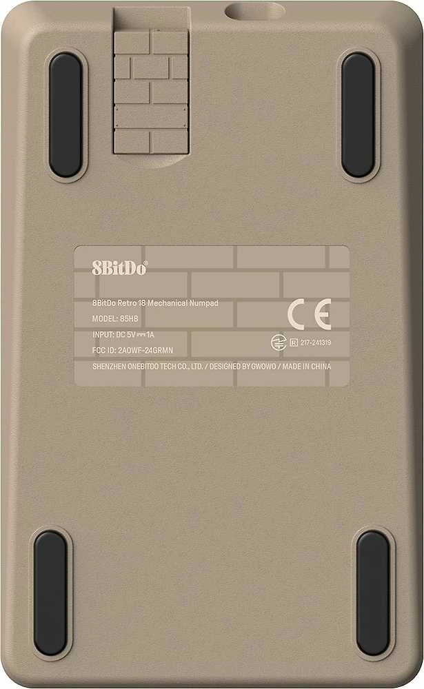 8BitDo mechaninė skaičių klaviatūra su LED ekranu, Bluetooth, 2,4G, C64 Edition, Windows/Android