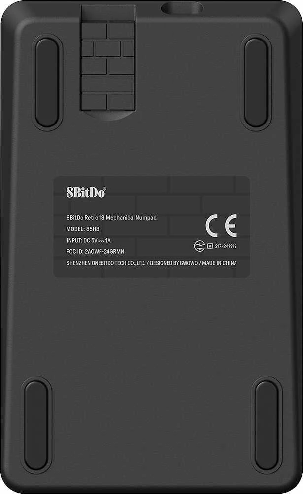 8BitDo mechaninė skaitmeninė klaviatūra su kalkuliatoriaus režimu, Bluetooth, laidinė, Windows ir Android, N Edition