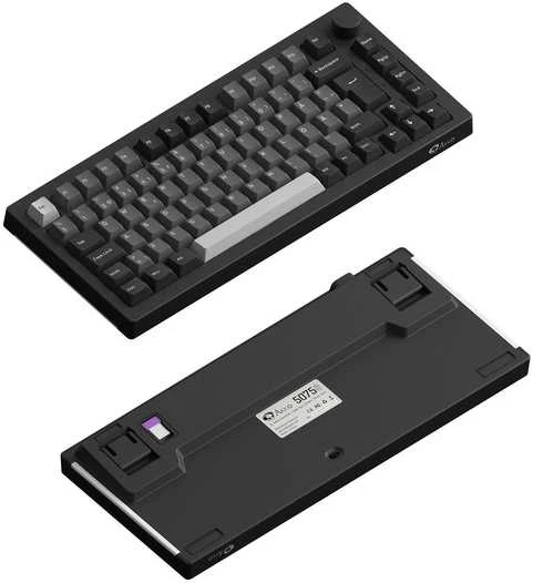 Klaviatūra Akkogear 5075B Plus-S Juodas & Sidabrinis V3 Lavender RGB pelinäppäimistö