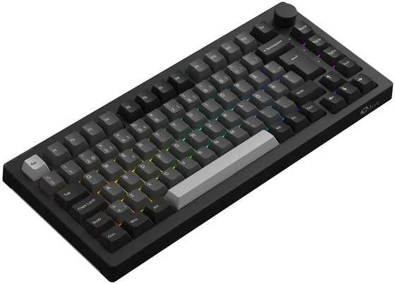Klaviatūra Akkogear 5075B Plus-S Juodas & Sidabrinis V3 Lavender RGB pelinäppäimistö