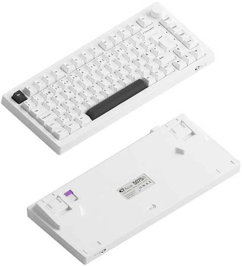 AKKO 5075B klaviatūra, RGB garsiakalbiai – „Lavender Violetinė Pro“, ISO DE/UK/NORDIC, odos baltumo