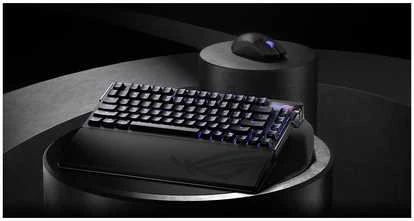 Žaidimų klaviatūra ASUS ROG AZOTH EXTREME 75% Wireless DIY Custom Gaming Keyboard, OLED ekranas