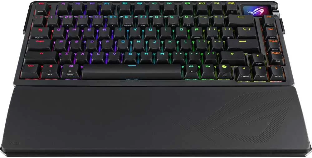 Žaidimų klaviatūra ASUS ROG AZOTH EXTREME 75% Wireless DIY Custom Gaming Keyboard, OLED ekranas