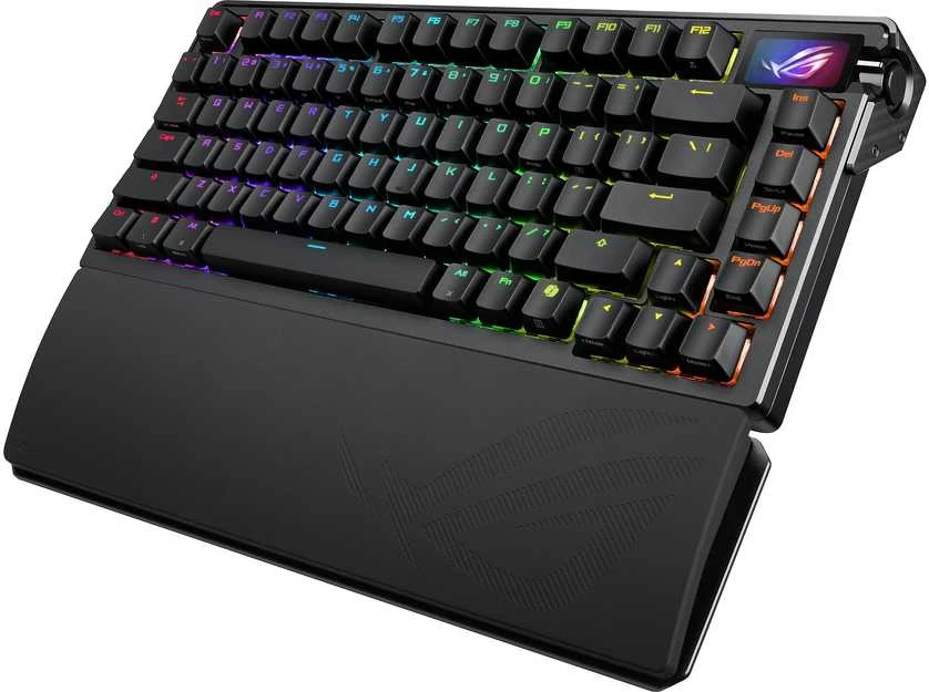 Žaidimų klaviatūra ASUS ROG AZOTH EXTREME 75% Wireless DIY Custom Gaming Keyboard, OLED ekranas