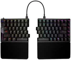 Klaviatūra ASUS ROG Falcata, 75%, Laidinis ir belaidis, USB + RF belaidis + „Bluetooth“, Magnetinis-mechaninis rakto jungiklis, RGB LED, Juoda